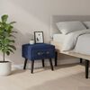 vidaXL Mesas-de-cabeceira 2 pcs 40x35x40 cm veludo azul