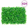 vidaXL Veda&ccedil;&atilde;o de folhas de feto artificiais 24 pcs 40x60 cm verde