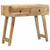 vidaXL Mesa consola 90x32x75 cm madeira de mangueira &aacute;spera maci&ccedil;a