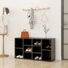 vidaXL Sapateira 103x30x55 cm contraplacado cinzento brilhante
