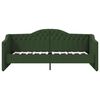 vidaXL Sofá-cama c/ saída USB 90x200 cm tecido verde-escuro