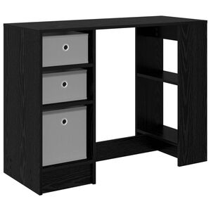 vidaXL Mesa Carvalho Preto 100 x 40 x 75 cm Derivados de Madeira