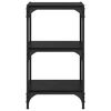 vidaXL Gabinete de Livros Carvalho preto 40 x 33 x 70,5 cm
