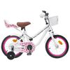 vidaXL Bicicleta Infantil 14 Polegadas para 3 a 5 anos Branco