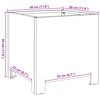 vidaXL Vaso/floreira de jardim 30x30x30 cm aço branco