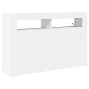 vidaXL Buffet Branco 116 x 30 x 75 cm Madeira processada