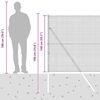 vidaXL Poste de Cerca Verde 25 x 1,4 m (malha de 19 x 19 mm) A&ccedil;o e PVC