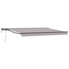 vidaXL Estrutura de Toldo Manual com LEDs 5 x 3 m