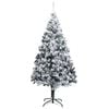 vidaXL Árvore de Natal Artificial Branco 180 cm PVC, Aço e Plástico