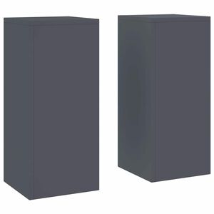 vidaXL Suporte para Plantas 2 unid. Antracite 24 x 24 x 55 cm