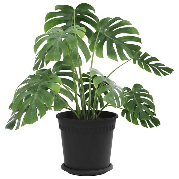 vidaXL Vasos de Plantas 24 pcs Preto &Oslash; 19 x 16 cm Pl&aacute;stico