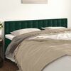 vidaXL Cabeceira de cama 2 pcs veludo 90x5x78/88 cm verde-escuro