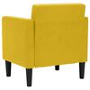 vidaXL Poltrona com apoio de bra&ccedil;os 53 cm veludo amarelo