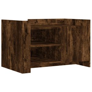 vidaXL Mesa de centro 80x50x50 cm derivados de madeira carvalho fumado