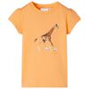 T-shirt de crian&ccedil;a laranja-brilhante 116