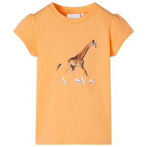 T-shirt de crian&ccedil;a laranja-brilhante 116