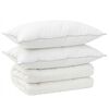 vidaXL Conjunto de Edred&atilde;o e Almofadas 3 unid. 220x240 cm Inverno L&atilde;