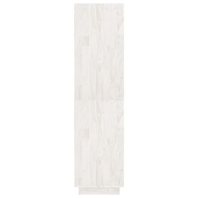 vidaXL Estante/divisória 80x35x135 cm madeira de pinho maciça branco