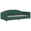 vidaXL Sof&aacute;-cama c/ gavet&atilde;o e gavetas 100x200 cm veludo verde-escuro
