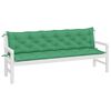 vidaXL Almofadões banco jardim 2 pcs 200x50x7cm tecido oxford verde