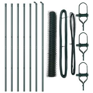 vidaXL Poste de Cerca Verde