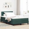 vidaXL Cama Box com colch&atilde;o Verde Escuro 120 x 190 cm Veludo