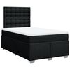 vidaXL Cama com molas/colch&atilde;o 120x200 cm tecido preto