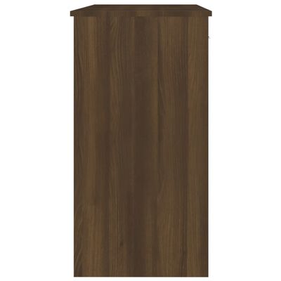vidaXL Secretária 80x40x75 cm derivados de madeira carvalho castanho