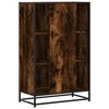 vidaXL Arm&aacute;rio alto 68x35x106,5 cm madeira e metal carvalho fumado