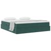 vidaXL Cama com arruma&ccedil;&atilde;o e colch&atilde;o Verde Escuro 180 x 200 cm Veludo