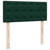 vidaXL Cama boxspring com colch&atilde;o 120x190 cm veludo verde-escuro