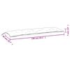 vidaXL Almofad&otilde;es banco jardim 2 pcs 150x50x7 cm tecido padr&atilde;o folhas