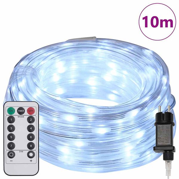 vidaXL Luz de Corda com 240 LEDs Branco Frio 10 m PVC
