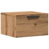 vidaXL Mesa de cabeceira de parede 34x30x20 cm cor carvalho artisiano