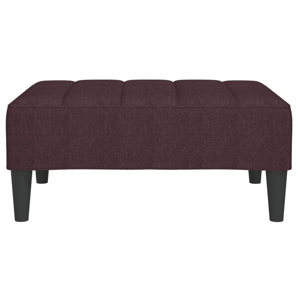 vidaXL Apoio de p&eacute;s 78x56x32 cm tecido roxo