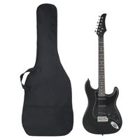 vidaXL Guitarra elétrica para iniciantes com saco 4/4 39" preto