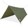 vidaXL Lona de campismo 406x306 cm imperme&aacute;vel verde azeitona