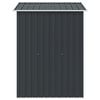 vidaXL Abrigo de jardim 204x132x186 cm aço antracite