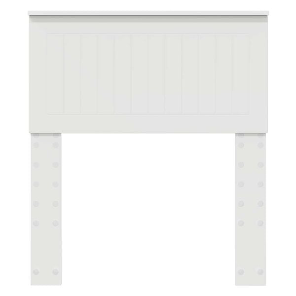 vidaXL Cabeceira com cabeceira Branco 75 cm Madeira processada