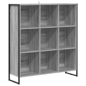 vidaXL Gabinete de Livros Cinza Sonoma 99,5 x 30 x 108,5 cm