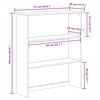 vidaXL Hutch ASKIM 91 x 30 x 104 cm Madeira maci&ccedil;a de pinho