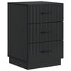 vidaXL Arm&aacute;rio de Cabeceira com gaveta Preto 43 x 41 x 63,5 cm
