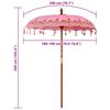 vidaXL Parasol Balin&ecirc;s Rosa 185 x 185 x 260 cm