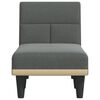 vidaXL Chaise longue tecido cinzento-escuro