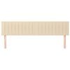 vidaXL Cabeceiras creme 160x5x78/88 cm tecido