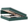 vidaXL Cama com Armazenamento Verde Escuro 180 x 200 cm Veludo