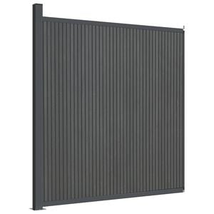 vidaXL Painel de veda&ccedil;&atilde;o WPC 173x186 cm cinza