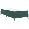 vidaXL Cama Box com colch&atilde;o Verde Escuro 100 x 200 cm tecido