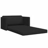 vidaXL Sof&aacute;-Cama 110cm Preto tecido