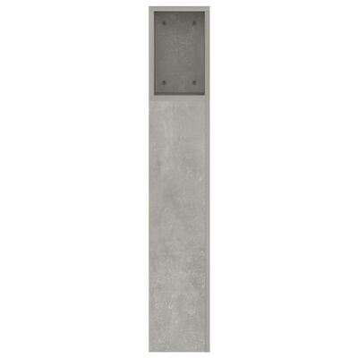 vidaXL Armário de cabeceira 160x18,5x104,5 cm cinzento de betão
